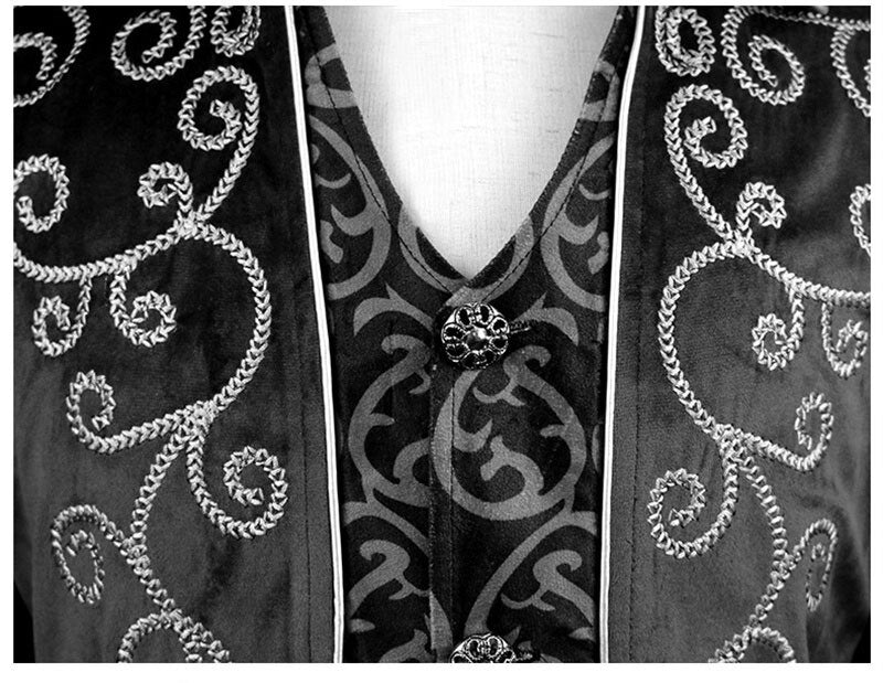Men Medieval Steampunk Tailcoat Halloween Costumes Renaissance Pirate Vampire Gothic Jackets Vintage Warlock Frock Coat