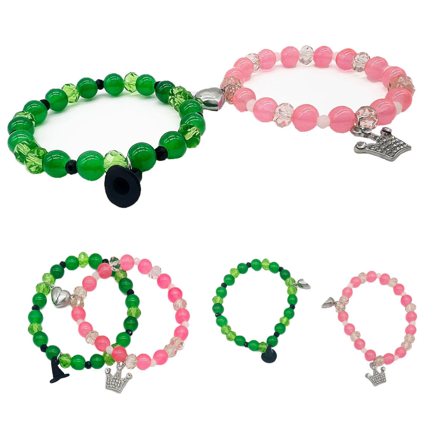 Elphaba Cosplay Hat Eyewear Bracelet Set Halloween Witch Cosplay Costume Accessories for Party